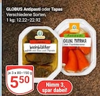 Antipasti Weinblätter bei GLOBUS im Forchheim Prospekt für 5,50 €