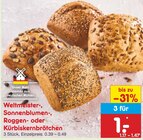 Weltmeister-, Sonnenblumen-, Roggen- oder Kürbiskernbrötchen Angebote bei Netto Marken-Discount Osnabrück für 1,00 €