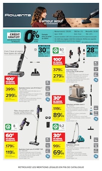 Promotion Aspirateur dans le prospectus Carrefour, valable du 17/08/2026 au 31/08/2026 Promo Aspirateur dans le catalogue Carrefour du moment à la page 58