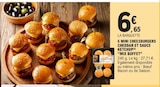 Promo 6 Mini Cheeseburgers Cheddar et Sauce Ketchup à 6,65 € dans le catalogue E.Leclerc à Bollène