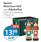 Münchner Hell von Spaten im aktuellen V-Markt Prospekt für 13,99 €