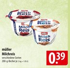 müller Milchreis Angebote bei famila Nordost Celle für 0,39 €