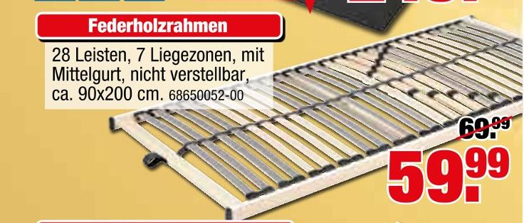 tejo's SB Lagerkauf Aschersleben - Federholzrahmen Federholzrahmen Angebot bei tejo's SB Lagerkauf Aschersleben im Prospekt 21 Jahre tejo's SB Lagerkauf