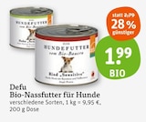 Bio-Nassfutter für Hunde im Angebot bei tegut in Coburg Bio-Nassfutter für Hunde Angebote von Defu bei tegut Coburg für 1,99 €