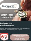 Fachgerechter Batteriewechsel im Angebot bei GLOBUS in Gießen Fachgerechter Batteriewechsel Angebote bei GLOBUS Gießen für 6,99 €