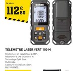 Promo Télémètre Laser Vert 100 M à 112,80 € dans le catalogue Tout Faire à Castelnau-Montratier
