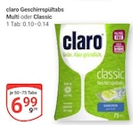 Aktuelle Geschirrspüler Angebote bei GLOBUS in Mannheim Aktuelles Geschirrspültabs Multi Angebot bei GLOBUS in Mannheim ab 6,99 €