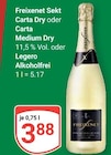 Sekt Carta Dry im Angebot bei GLOBUS in Zwickau Sekt Carta Dry Angebote von Freixenet bei GLOBUS Zwickau für 3,88 €