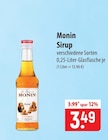 Sirup im Angebot bei famila Nordost in Gifhorn Sirup Angebote von Monin bei famila Nordost Gifhorn für 3,49 €