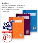 Schulheft im Angebot bei GLOBUS in Kerpen Schulheft Angebote von Oxford bei GLOBUS Kerpen für 0,99 €