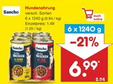 Hundenahrung Angebote von Sancho bei Netto Marken-Discount Celle für 6,99 €
