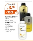 Lotion oder Dusche von Bettina Barty oder John Player im aktuellen Müller Prospekt für 3,45 €