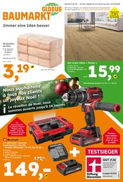 Catalogue Bricolage Globus-Baumarkt en cours à Kanfen et alentours, "GLOBUS BAUMARKT Immer eine Idee besser", 11 pages, 22/12/2025 - 27/12/2025