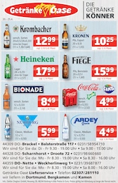 Getränke Oase Prospekt für Datteln: "Aktuelle Angebote", 1 Seite, 20.04.2026 - 25.04.2026