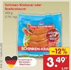 Aktuelles Schinken-Krakauer oder Rostbratwurst Angebot bei Netto Marken-Discount in Recklinghausen ab 3,49 €