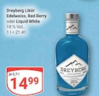 Likör Edelweiss Angebote von Dreyberg bei GLOBUS Pirmasens für 14,99 €