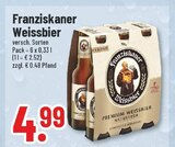 Weissbier im Angebot bei Trinkgut in Salzgitter Weissbier Angebote von Franziskaner bei Trinkgut Salzgitter für 4,99 €