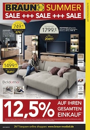 BRAUN Möbel-Center Prospekt für Nagold: "BRAUN SUMMER SALE", 22 Seiten, 24.07.2024 - 27.08.2024