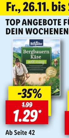 Käse Angebot in Biberach an der Riß im aktuellen Prospekt bei Lidl in Biberach an der Riß