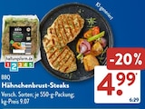 Hähnchenbrust-Steaks bei ALDI SÜD im Alpen Prospekt für 4,99 €