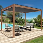 Pergola 4 x 3 m imitation bois - Brico Dépôt à Liévin Pergola 4 x 3 m imitation bois en promo chez Brico Dépôt Liévin à 1 199,00 €