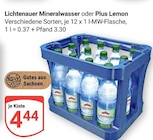 Aktuelle Mineralwasser Angebote bei GLOBUS in Leipzig Aktuelles Lichtenauer Mineralwasser Angebot bei GLOBUS in Leipzig ab 4,44 €