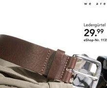 Ledergürtel bei Peek und Cloppenburg in Münster Ledergürtel im Angebot bei Peek und Cloppenburg Münster für 29,99 €