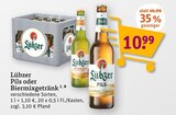 Aktuelles Lübzer Pils oder Biermixgetränk Angebot bei tegut in Jena ab 10,99 €