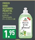 Hand-Geschirrspülmittel Angebote von Frosch bei Marktkauf Bielefeld für 1,95 €