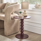 Table d'appoint ronde bordeaux en promo chez B&M Table d'appoint ronde bordeaux dans le catalogue B&M