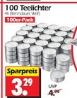 Aktuelle Kerzen Angebote bei Wreesmann in Cottbus Aktuelles 100 Teelichter Angebot bei Wreesmann in Cottbus ab 3,29 €
