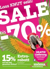 Aktueller mömax Möbel & Einrichtung Prospekt in Furtwangen und Umgebung, "Lass KNUT sein! SALE bis -70%" mit 12 Seiten, 29.06.2026 - 05.07.2026