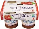 Yaourt brassé sur lit de confiture de fraise - PETIT SACLAIT en promo chez Intermarché Argenteuil à 2,79 €