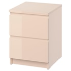 Kommode mit 2 Schubladen hellorange/Hochglanz im Angebot bei IKEA in Dorsten Kommode mit 2 Schubladen hellorange/Hochglanz Angebote von MALM bei IKEA Dorsten für 39,99 €