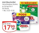 Aktuelle Ariel Angebote bei GLOBUS in Trier Aktuelles Waschmittel PODS Angebot bei GLOBUS in Trier ab 17,99 €