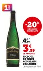 Picpoul de Pinet AOP Blanc - ORMARINE en promo chez Super U Saint-Brevin-les-Pins à 3,99 €