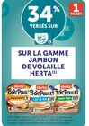 Super U Clamart - Promo 34% versés sur ma € carte U sur la gamme jambon de volaille HERTA Promo 34% versés sur ma € carte U sur la gamme jambon de volaille HERTA à dans le catalogue Super U à Clamart