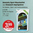 Sport-Waschmittel oder Einwasch-Imprägniere im V-Markt Prospekt Sport-Waschmittel oder Einwasch-Imprägniere von bionicdry im aktuellen V-Markt Prospekt für 3,99 €