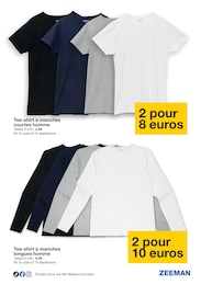 Offre T-Shirt manches longues homme dans le catalogue Zeeman du moment à la page 20