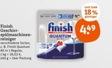 Geschirrspülmaschinenreiniger von Finish im aktuellen tegut Prospekt für 4,49 €