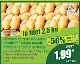 Norma Strasbourg - Promo Pommes de terre Nouvelle Récolte Adora/Avanti/Primabelle” selon arrivage Promo Pommes de terre Nouvelle Récolte Adora/Avanti/Primabelle” selon arrivage à 1,99 € dans le catalogue Norma à Strasbourg