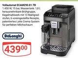 Vollautomat ECAM290.81.TB Angebote von DeLonghi bei GLOBUS Rodgau für 439,00 €