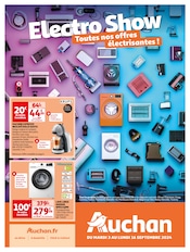 Catalogue Supermarchés Auchan Hypermarché en cours à Lacrouzette et alentours, "Electro Show", 20 pages, 03/09/2024 - 16/09/2024