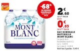Eau minérale naturelle - Mont Blanc en promo chez Super U Marseille à 0,83 €
