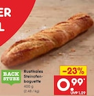 Rustikales Steinofen-baguette im Angebot bei Netto Marken-Discount in Gifhorn Rustikales Steinofen-baguette Angebote von BACK STUBE bei Netto Marken-Discount Gifhorn für 0,99 €