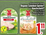 Veganer Schinken-Spicker im Angebot bei EDEKA in Friedrichshafen Veganer Schinken-Spicker Angebote von Rügenwalder Mühle bei EDEKA Friedrichshafen für 1,11 €