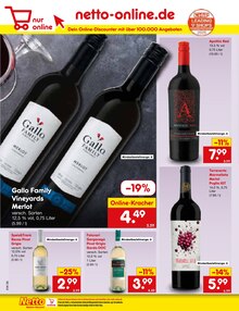 Wein im Netto Marken-Discount Prospekt "Aktuelle Angebote" mit 54 Seiten (Duisburg)