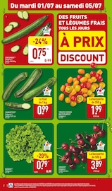 Tomate Angebote im Prospekt "NOS ARRIVAGES VACANCES JUSQU'À -34%" von Aldi auf Seite 2