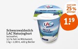 Aktuelles LAC Naturjoghurt Angebot bei tegut in Darmstadt ab 1,19 €