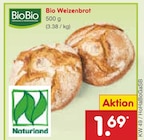 Bio Weizenbrot Angebote von BioBio bei Netto Marken-Discount Bremerhaven für 1,69 €